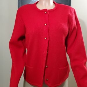 Red Karen Scott Cardigan